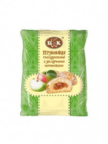 Пряники глазированные с яблочной начинкой